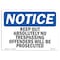 Signmission OSHA Sign, 18" H, 24" W, Rigid Plastic, Keep Out Absolutely No Trespassing Offenders Sign, Landscape OS-NS-P-1824-L-13841 - alternate 1